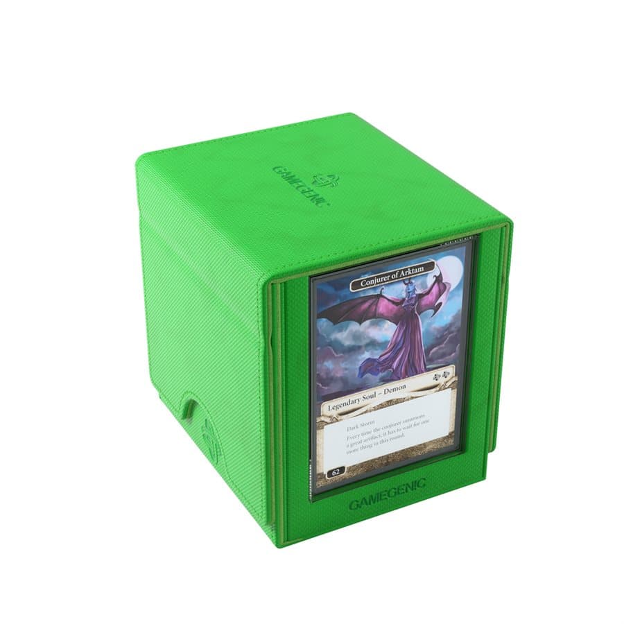 GameGenic Green XL Sidekick Pro Deck Box 100ct image 0